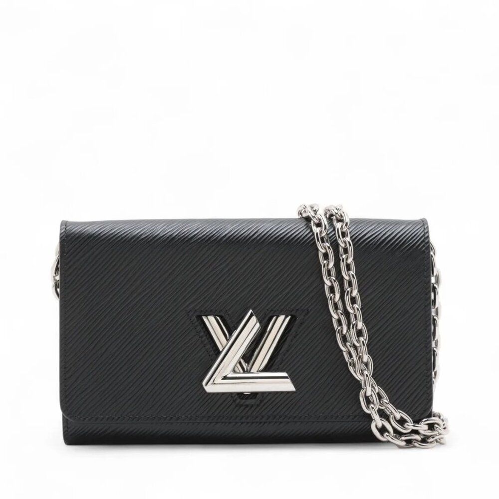 👜 Louis Vuitton Epi Portefeuille Twist Chain Black M62038